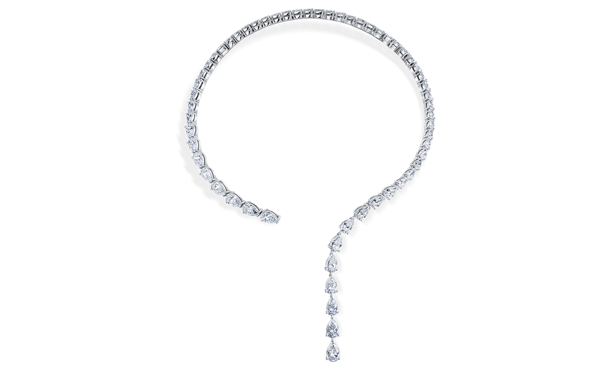 High Jewelry Necklace with Pear Shape — product photo