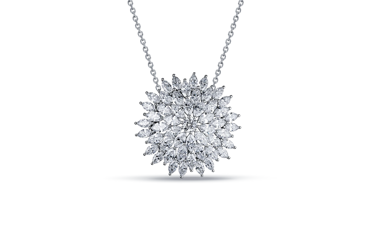 High Jewelry Leo's Flower Transformable Pendant and Brooch — product photo