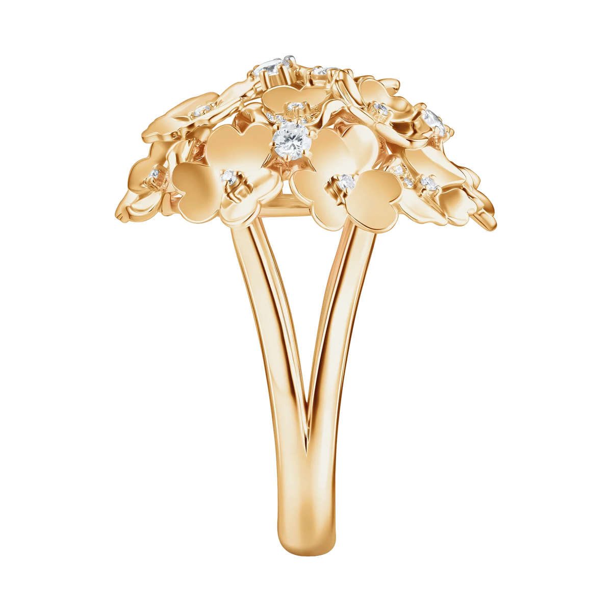 Kohana Ring , Medium Size, Reverse in yellow gold #Metal_Yellow Gold