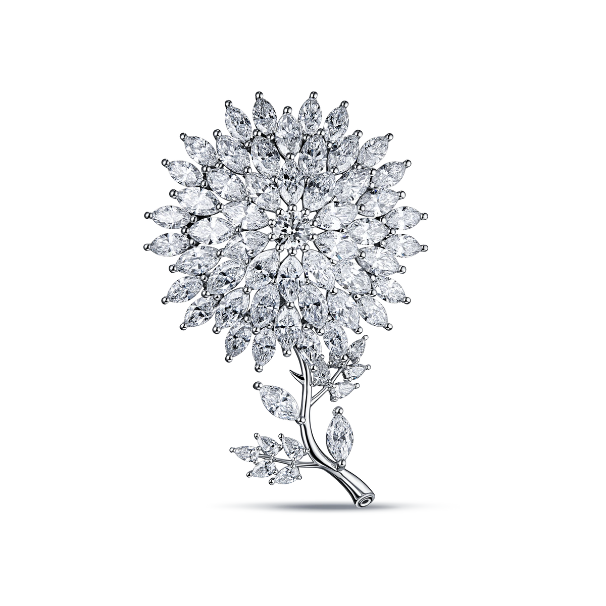 High Jewelry Leo's Flower Transformable Pendant and Brooch — product photo