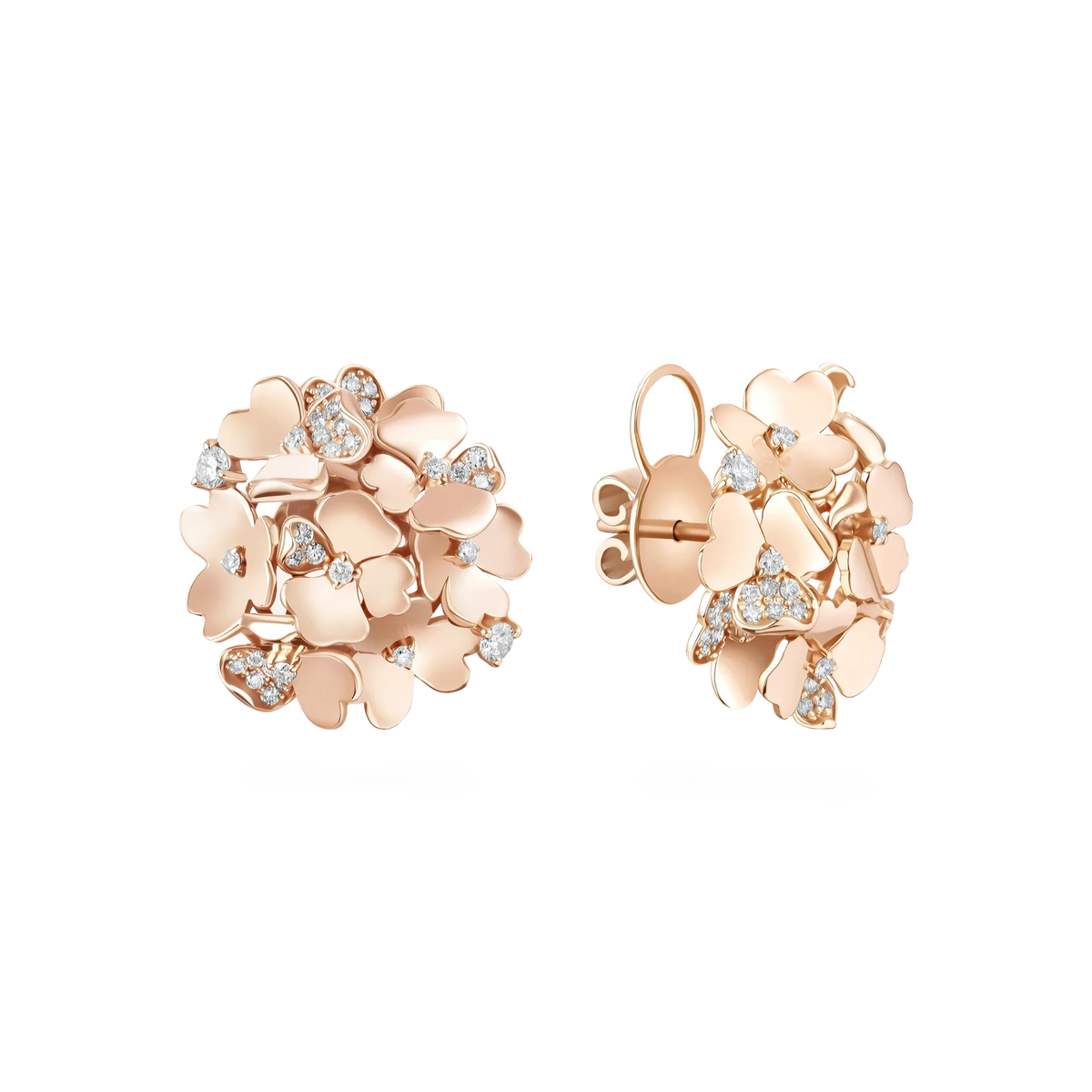 Kohana Earrings, Small Size, Reverse in rose gold #Metal_Rose Gold