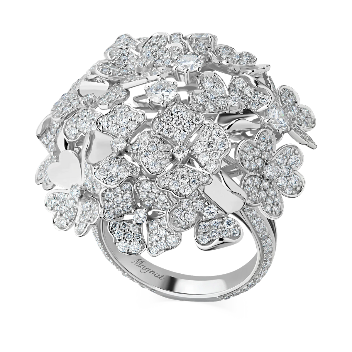 Kohana Ring Big Size, Full in white gold #Metal_White Gold
