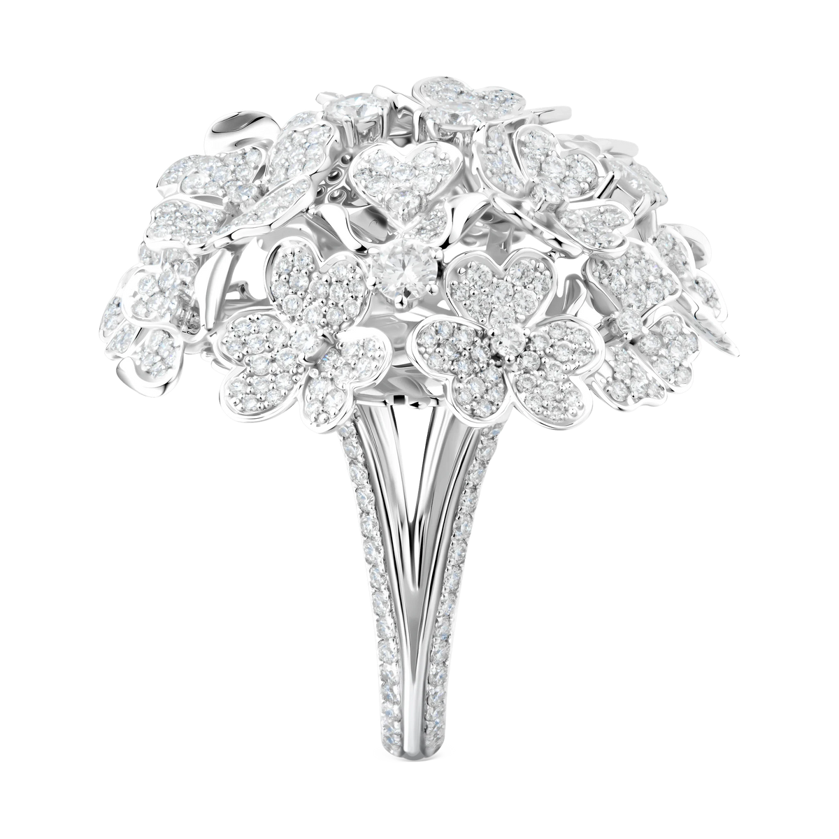 Kohana Ring Big Size, Full in white gold #Metal_White Gold