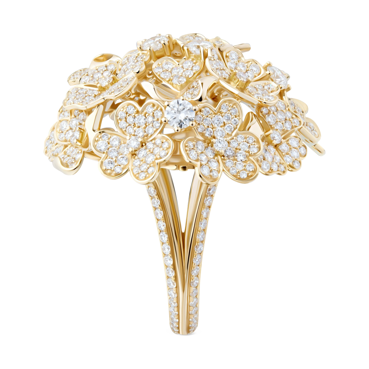Kohana Ring Big Size, Full in yellow gold #Metal_Yellow Gold
