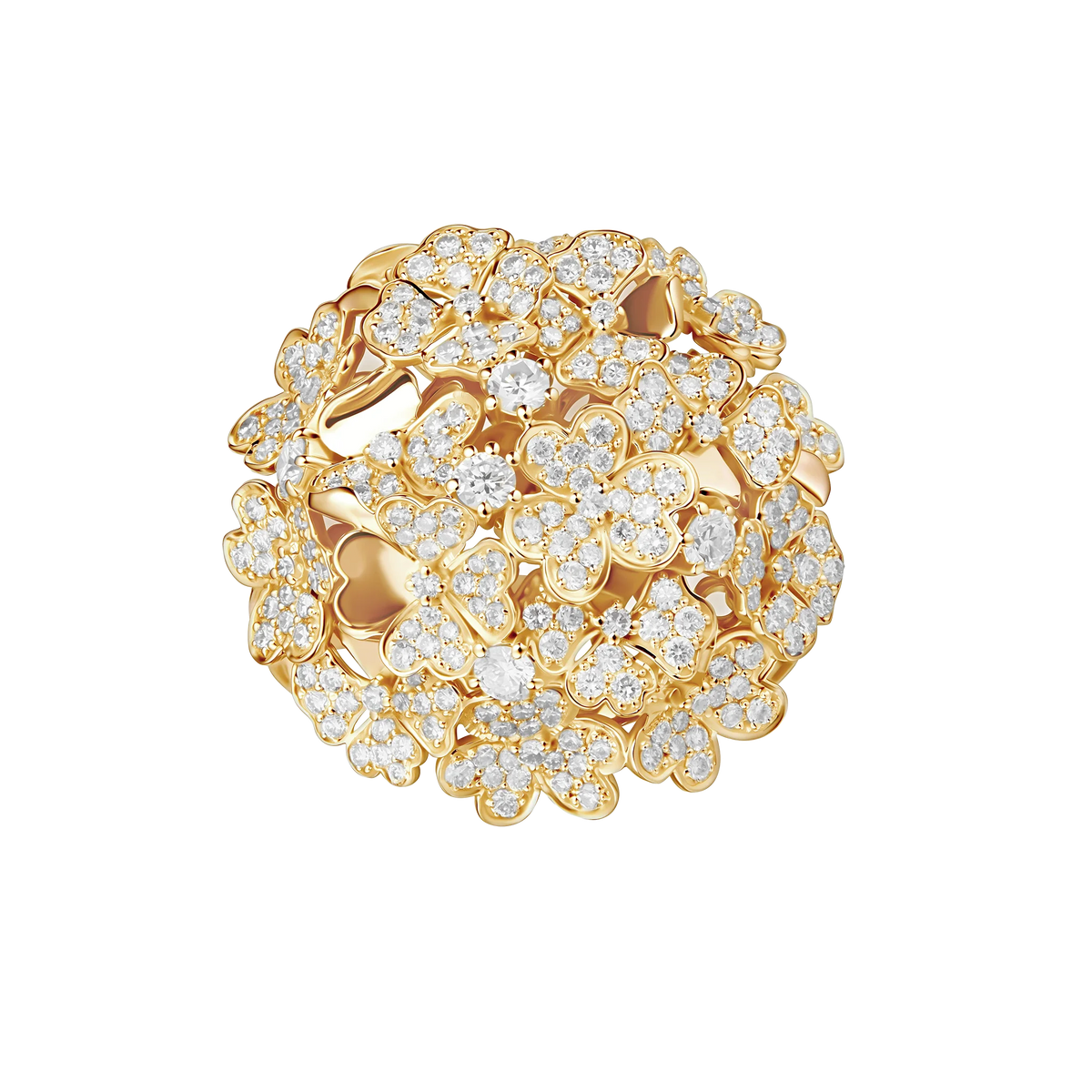 Kohana Ring , Medium Size, Full in yellow gold #Metal_Yellow Gold