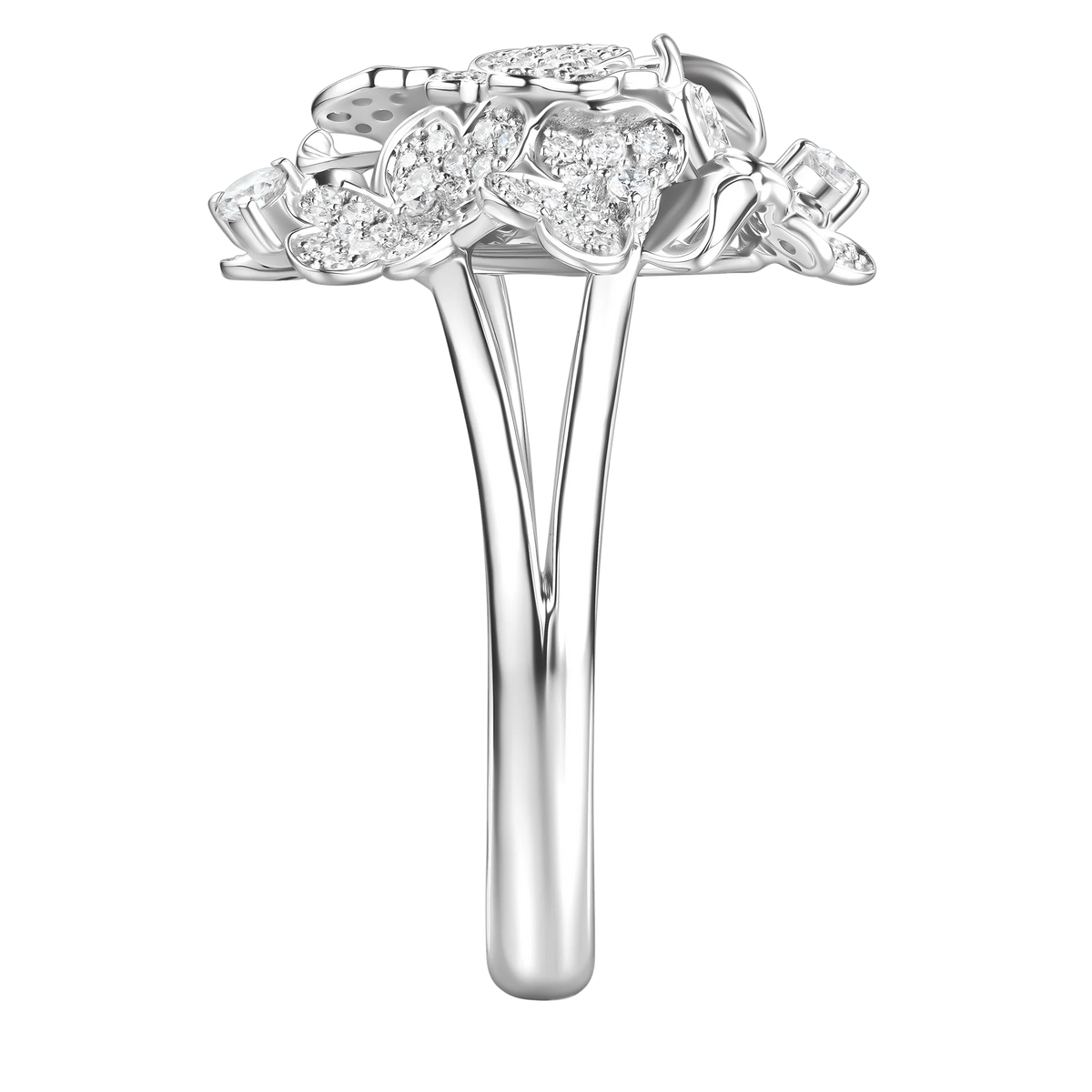 Kohana Ring , Small Size, Full in white gold #Metal_White Gold