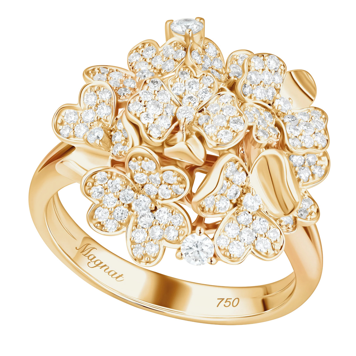 Kohana Ring , Small Size, Full in yellow gold #Metal_Yellow Gold