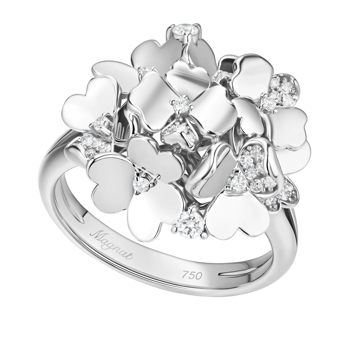 Kohana Ring Small Size, Reverse in white gold #Metal_White Gold