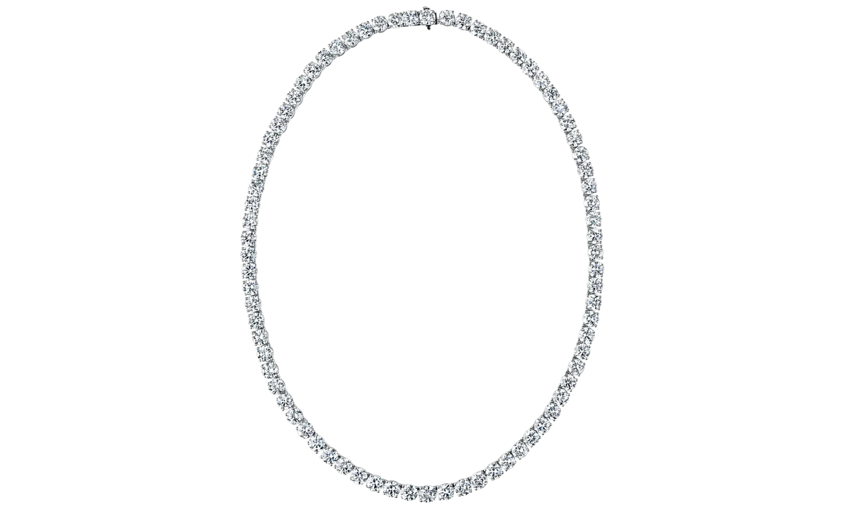 Always Be tennis necklace with 0.25ct stones #Carat Weight_0.25ct stones