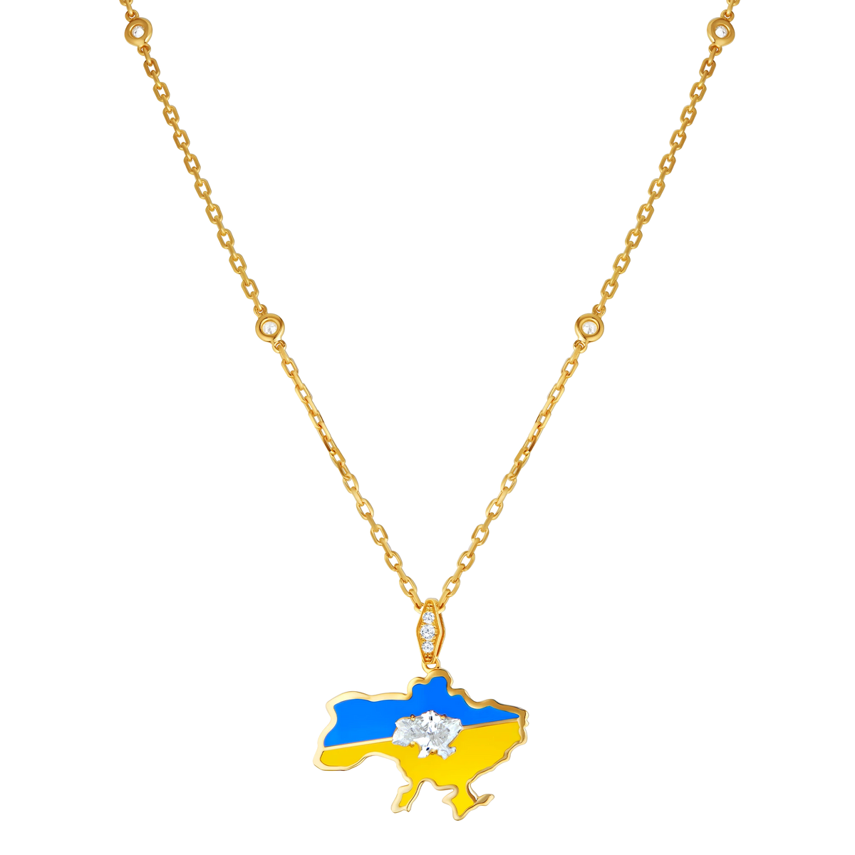 Roots Map Of Ukraine Unique Pendant — product photo