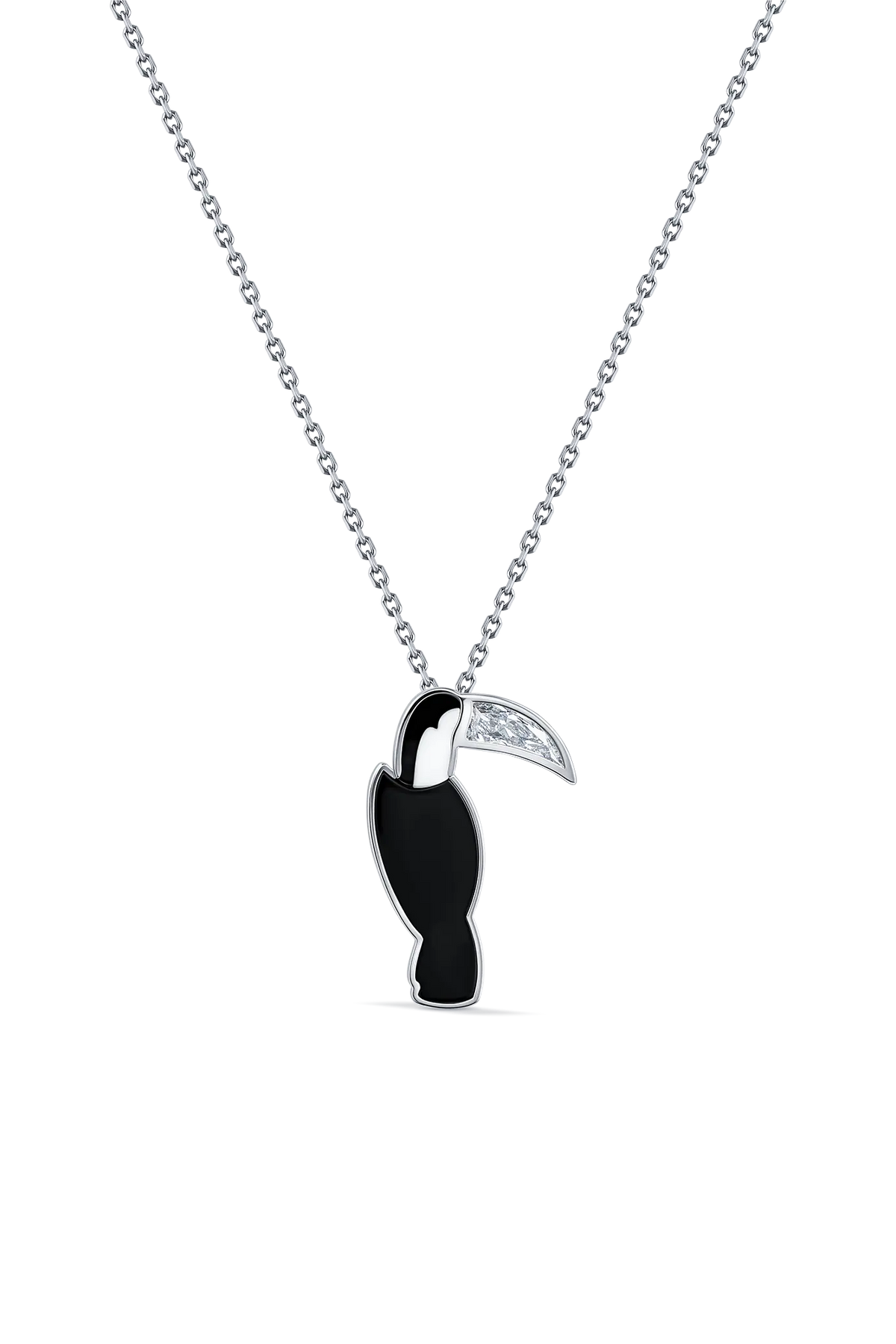Be Free Toucan Pendant & Brooch shown as a pendant