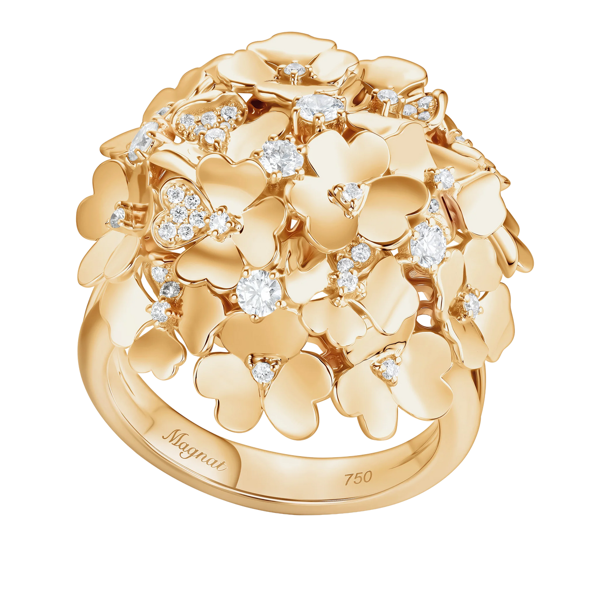 Kohana Ring , Medium Size, Reverse in yellow gold #Metal_Yellow Gold
