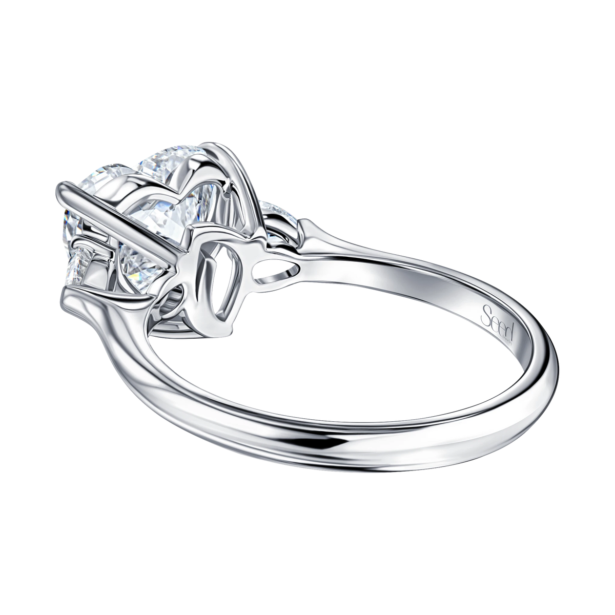 Always Be Heart Shape Diamond Ring 2ct in white gold