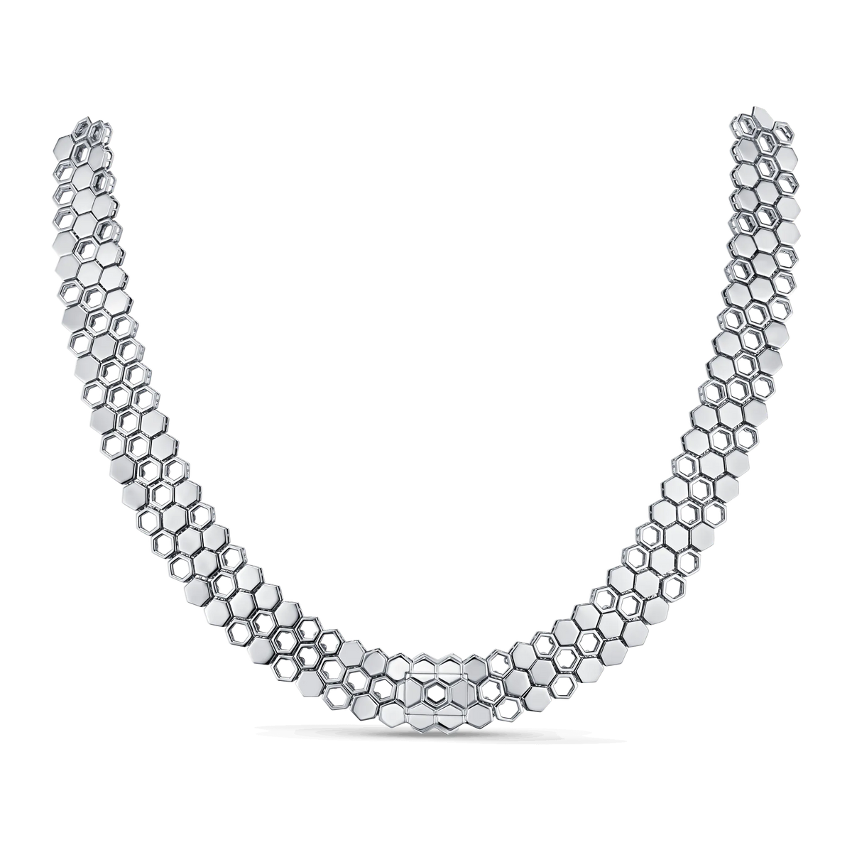 Just Bee Necklace — product photo #Choose your configuration_Classic #Metal_White Gold