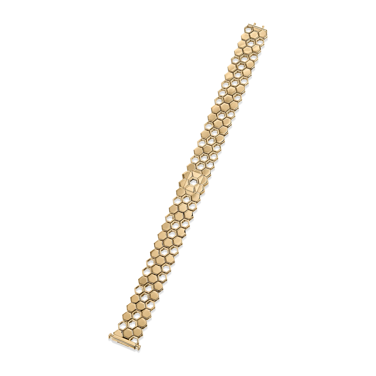 Just Bee Bracelet With Centre Diamond #Metal_Yellow Gold #Choose your configuration_Classic