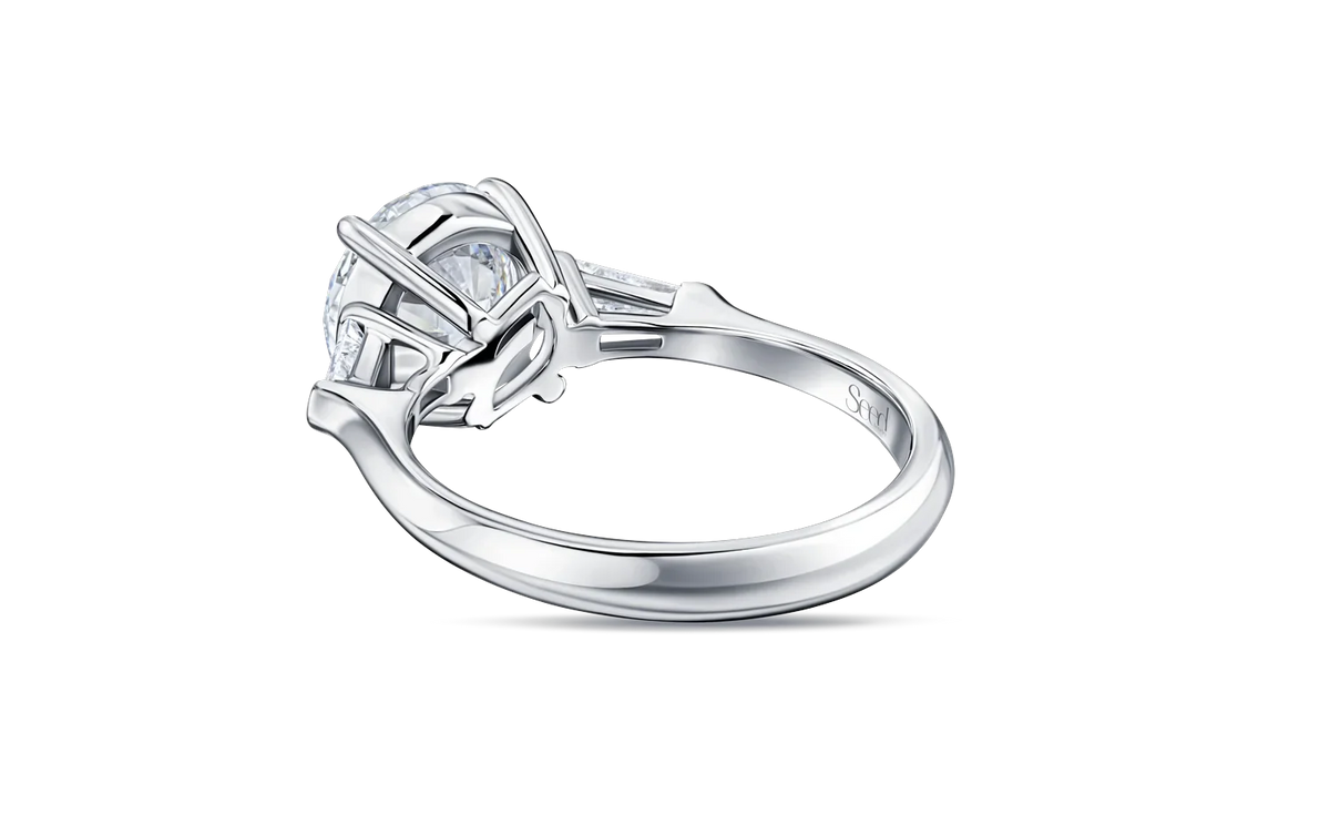 Always Be 2 ct. Round Cut Diamond Ring With Side Diamonds — product photo