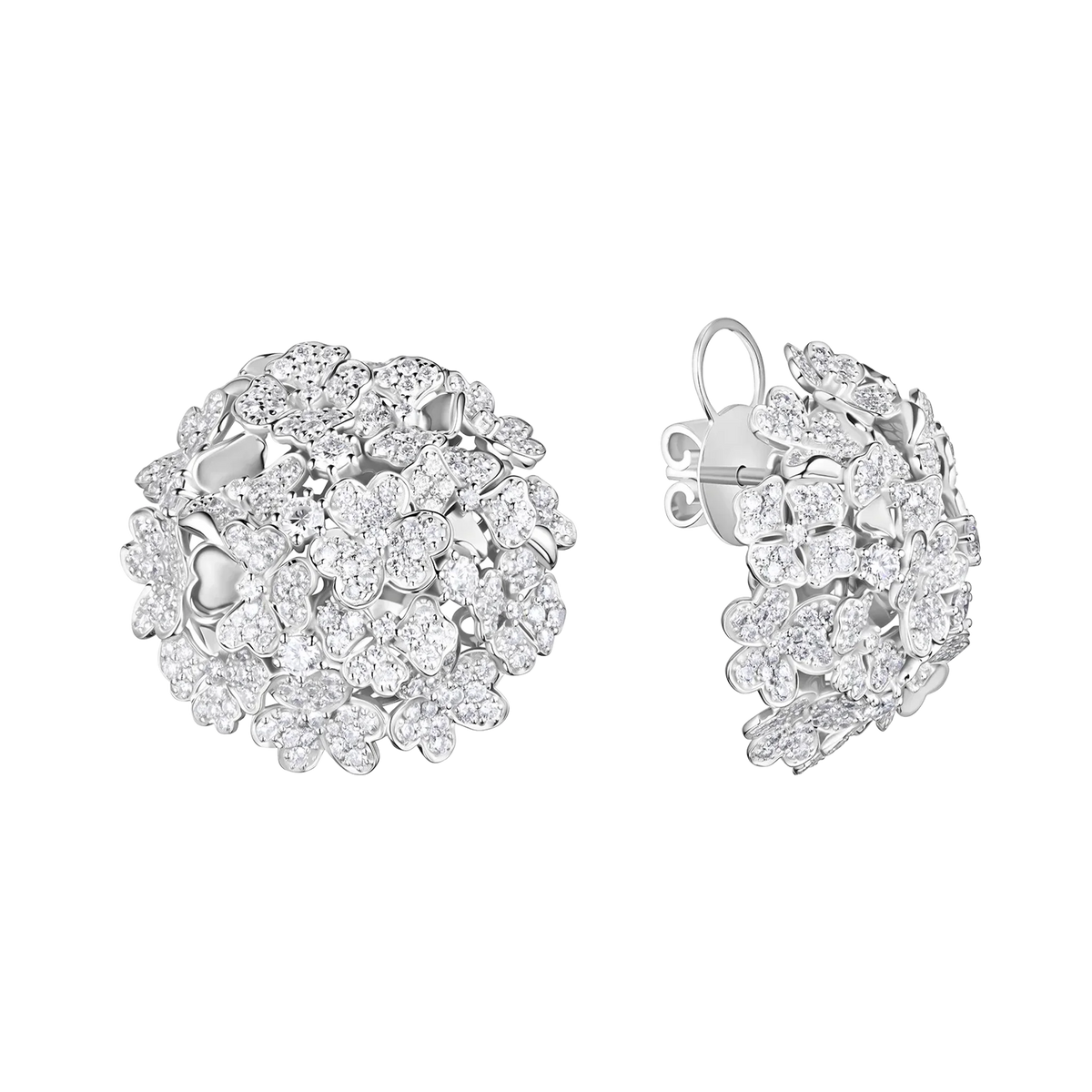 Kohana Earrings, Medium Size, Full in white gold #Metal_White Gold