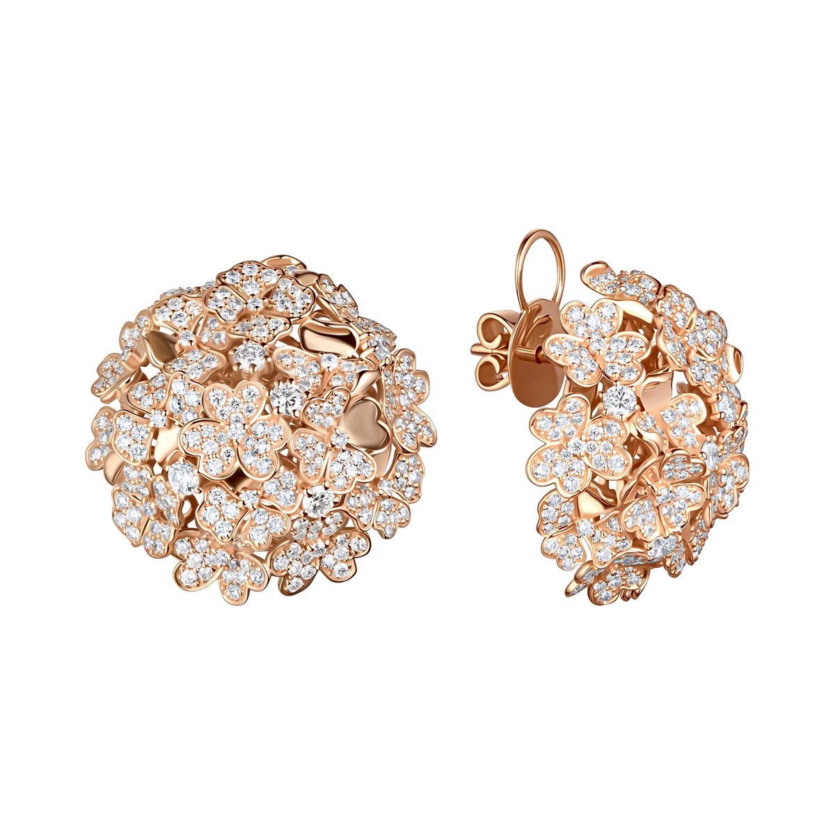Kohana Earrings, Medium Size, Full in rose gold #Metal_Rose Gold