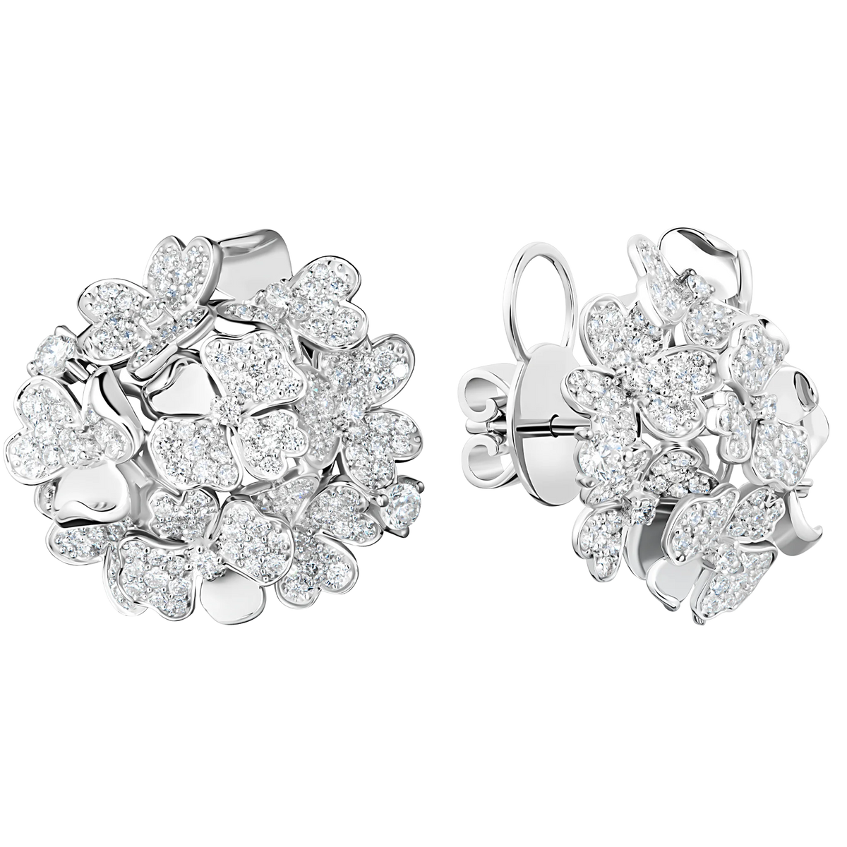 Kohana Earrings, Small Size, Full in white gold #Metal_White Gold