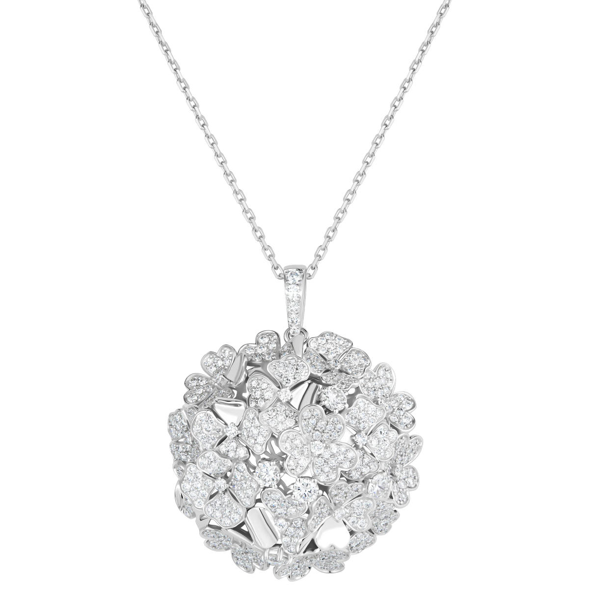 Kohana Pendant, Full in white gold #Metal_White Gold