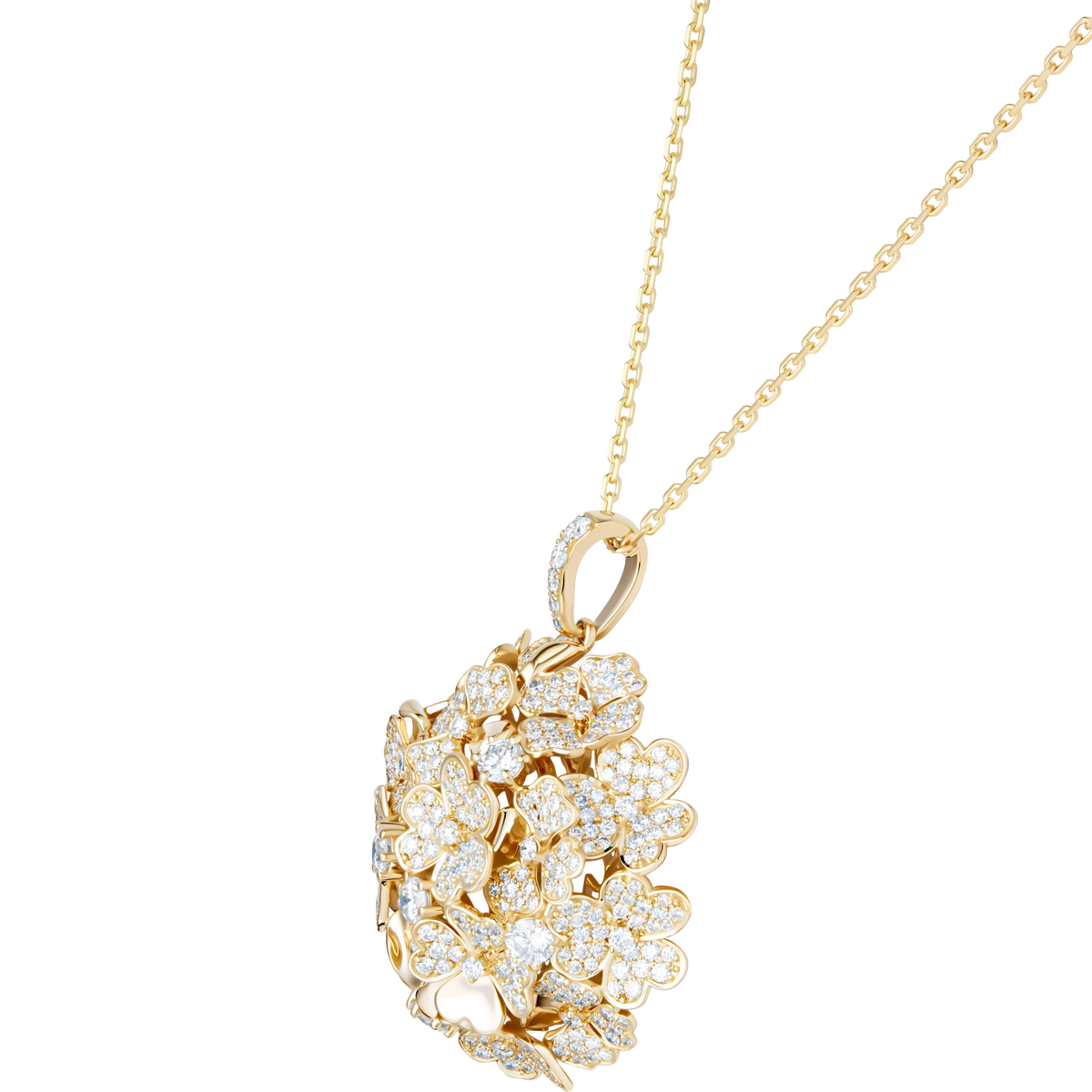 Kohana Pendant, Full in yellow gold #Metal_Yellow Gold
