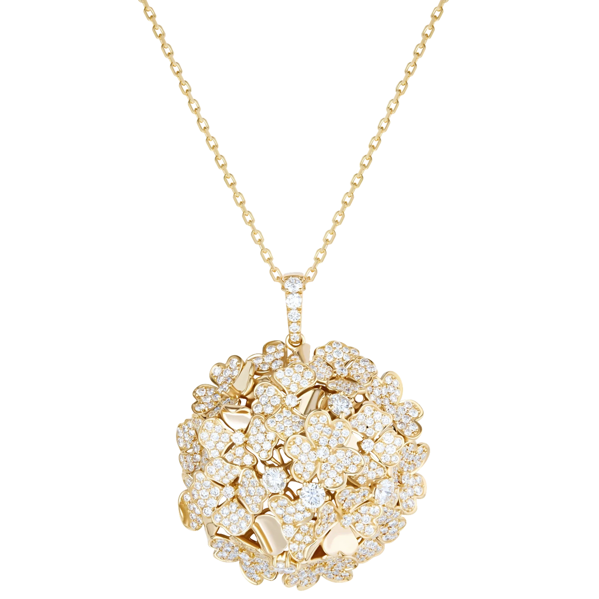 Kohana Pendant, Full in yellow gold #Metal_Yellow Gold