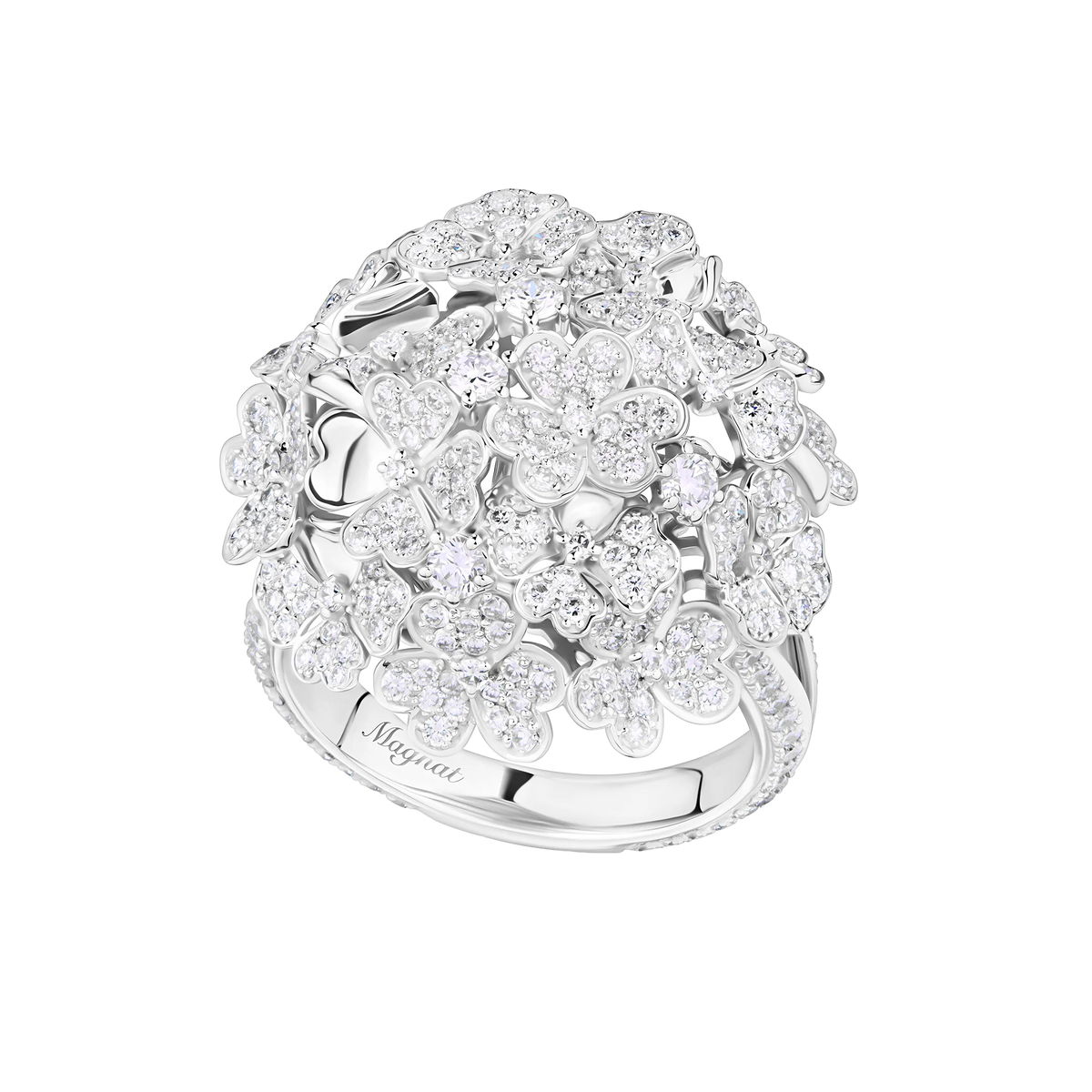 Kohana Ring , Medium Size, Full in white gold #Metal_White Gold