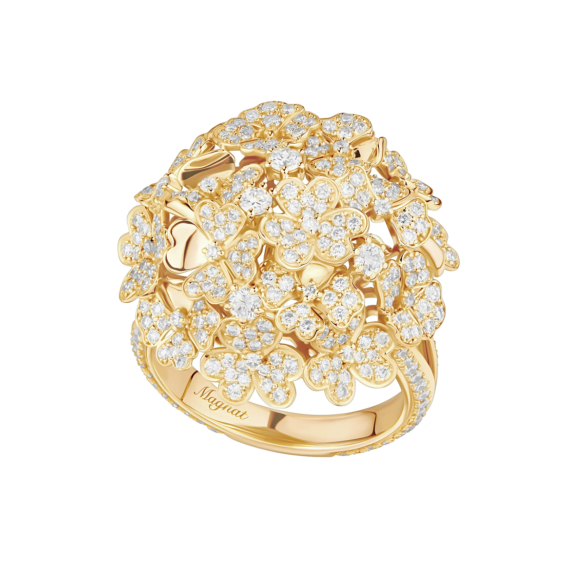Kohana Ring , Medium Size, Full in yellow gold #Metal_Yellow Gold