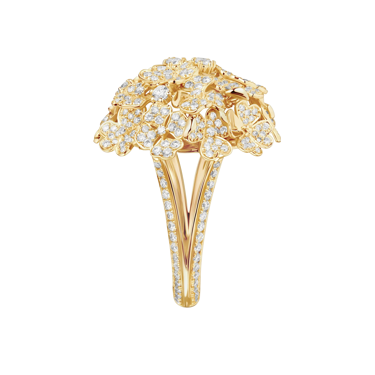 Kohana Ring , Medium Size, Full in yellow gold #Metal_Yellow Gold