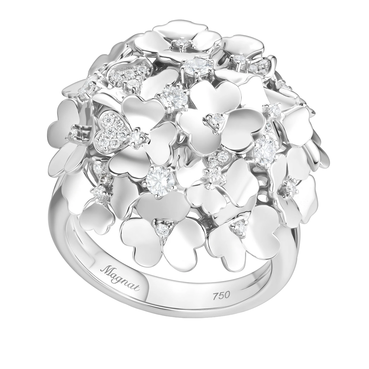 Kohana Ring , Medium Size, Reverse in white gold #Metal_White Gold