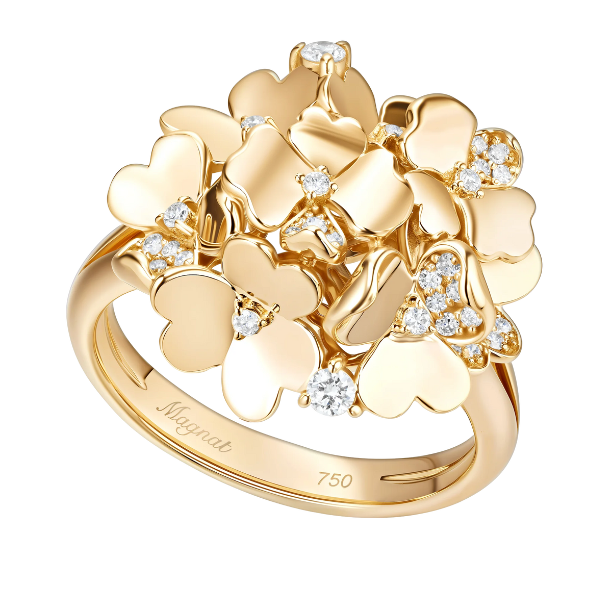 Kohana Ring Small Size, Reverse in yellow gold #Metal_Yellow Gold