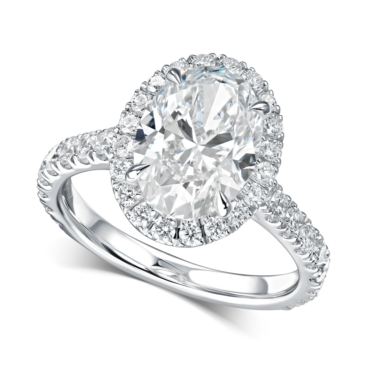 Always Be Oval Cut Diamond Ring in white gold