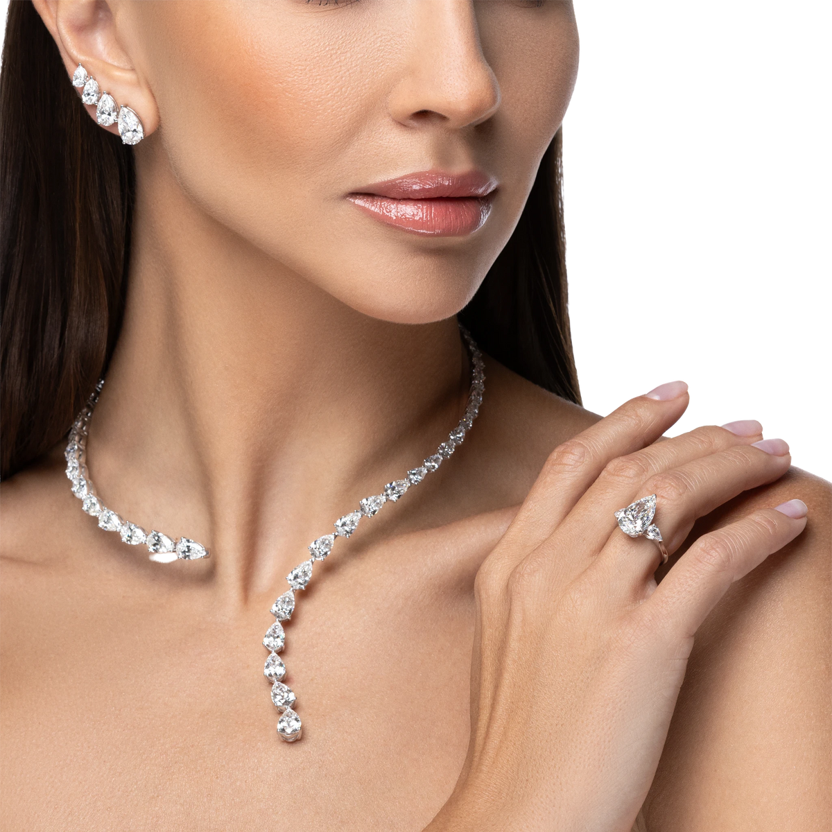 Always Be Pear Shape Diamond Necklace — product photo