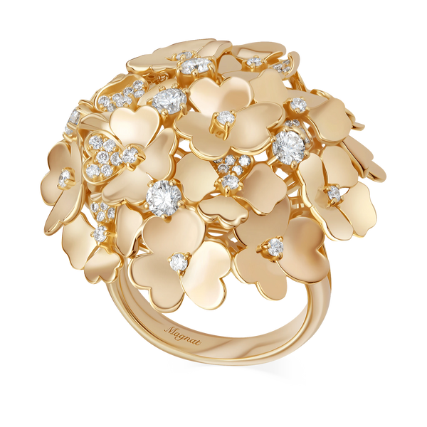Kohana Ring , Big Size, Reverse in yellow gold #Metal_Yellow Gold
