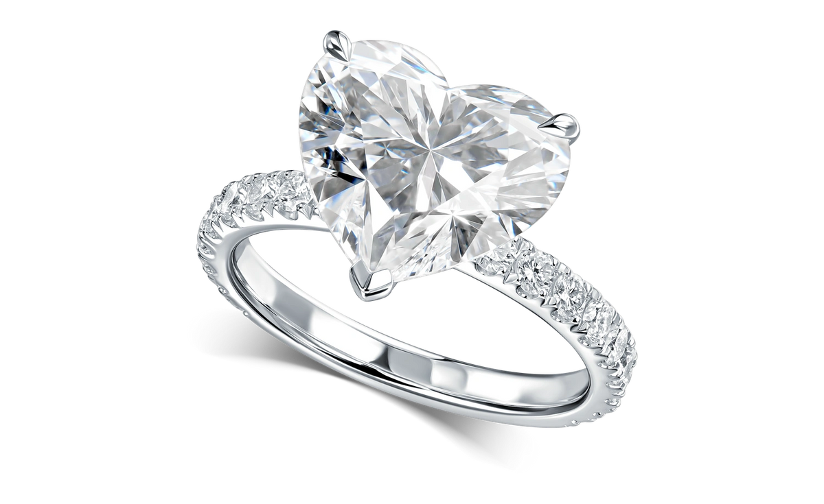Always Be 2 ct. Heart Shape Diamond Pave Ring — product photo