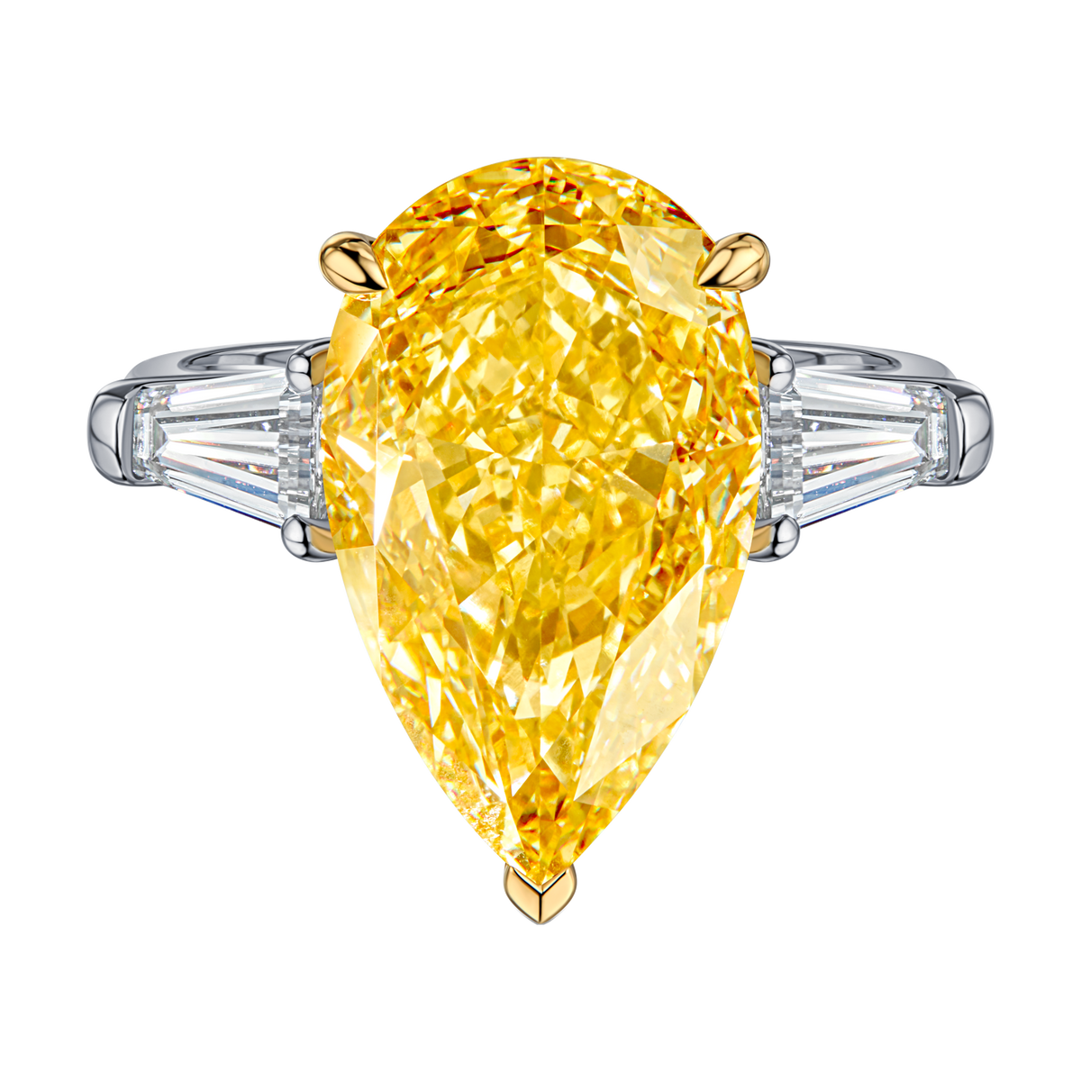 Always Be Pear Shape Diamond Ring in white gold