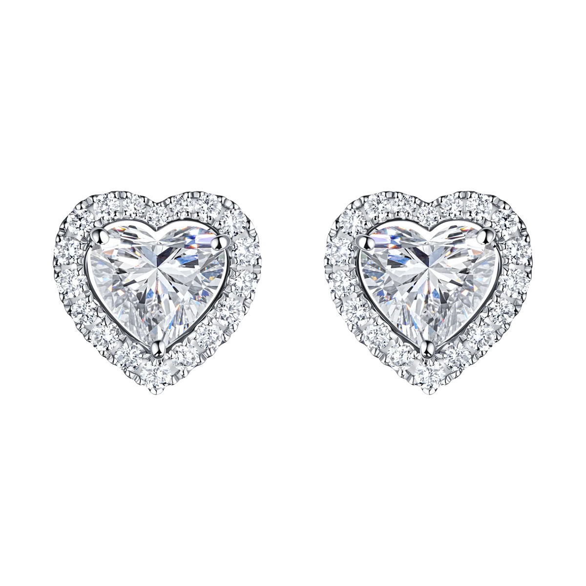 Always Be Heart Shape Earrings with Removable Halo — product photo