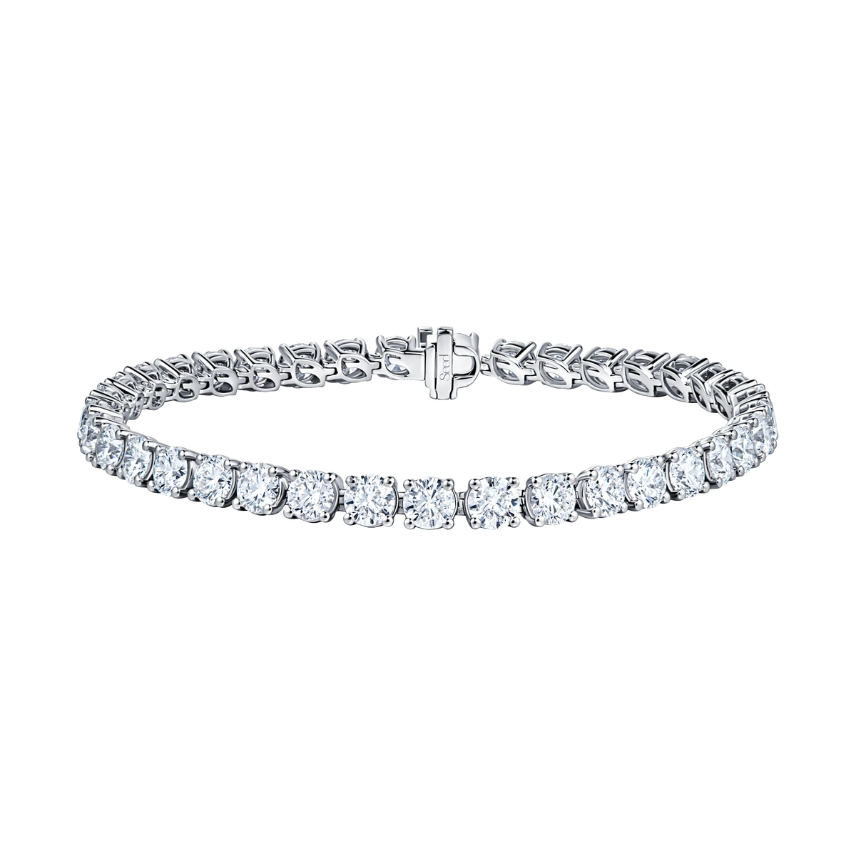 Always Be tennis bracelet with 0.25ct stones #Metal_White Gold